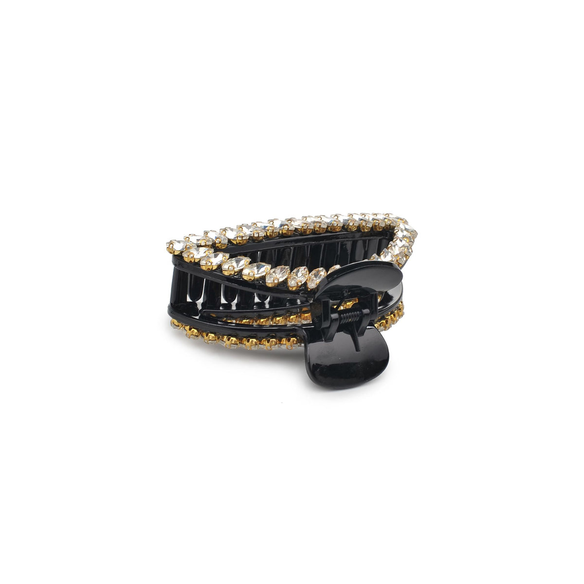 Product Image of Urban Expressions Camilla - Rhinestone Embellished Hair Claw Hair Claw 818209013888 View 3 | Black