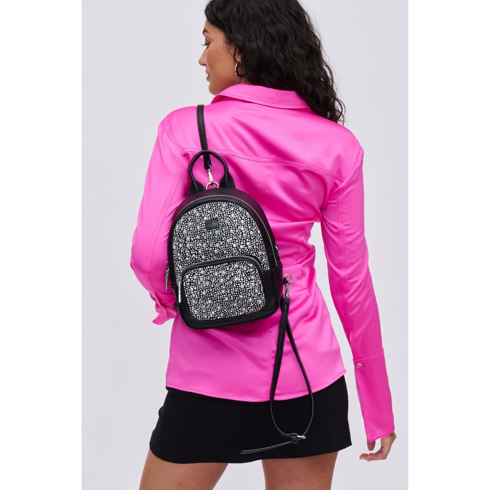 Woman wearing Black Urban Expressions Marlo Backpack 840611114242 View 2 | Black