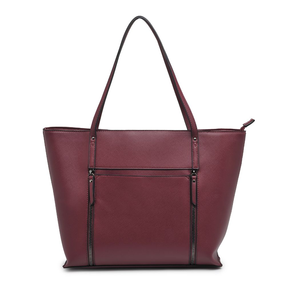 Product Image of Urban Expressions Louise Tote 818209015264 View 5 | Burgundy