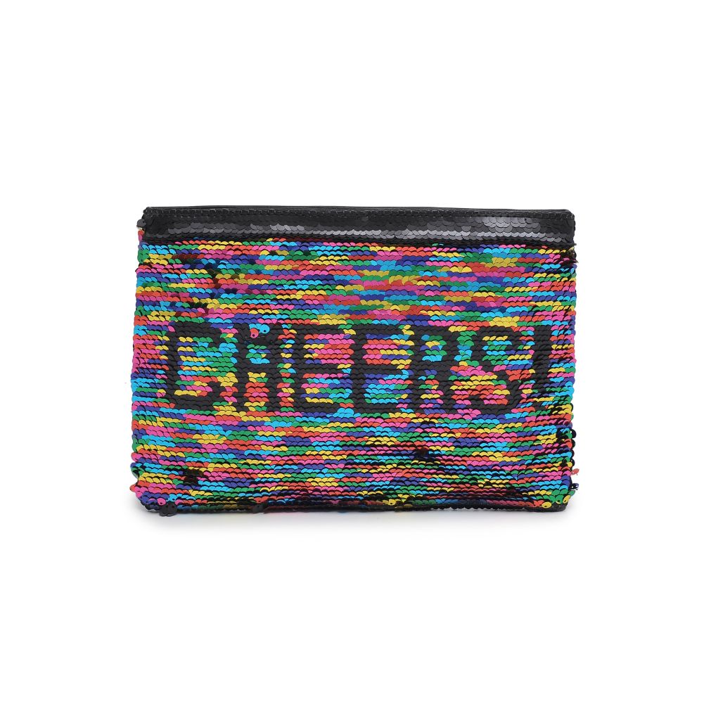 Product Image of Urban Expressions Message Reversible Sequin Evening Bag 818209012522 View 5 | Cheers