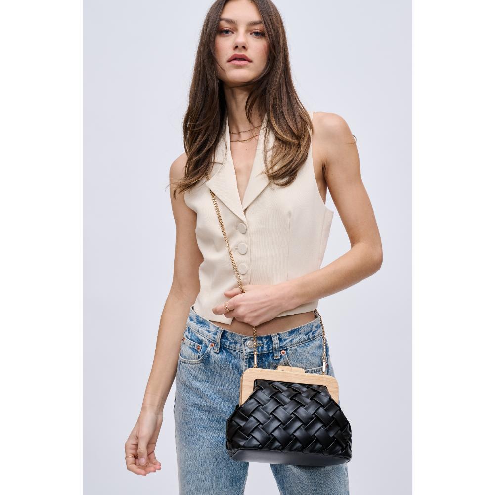 Woman wearing Black Urban Expressions Matilda Crossbody 840611192073 View 2 | Black