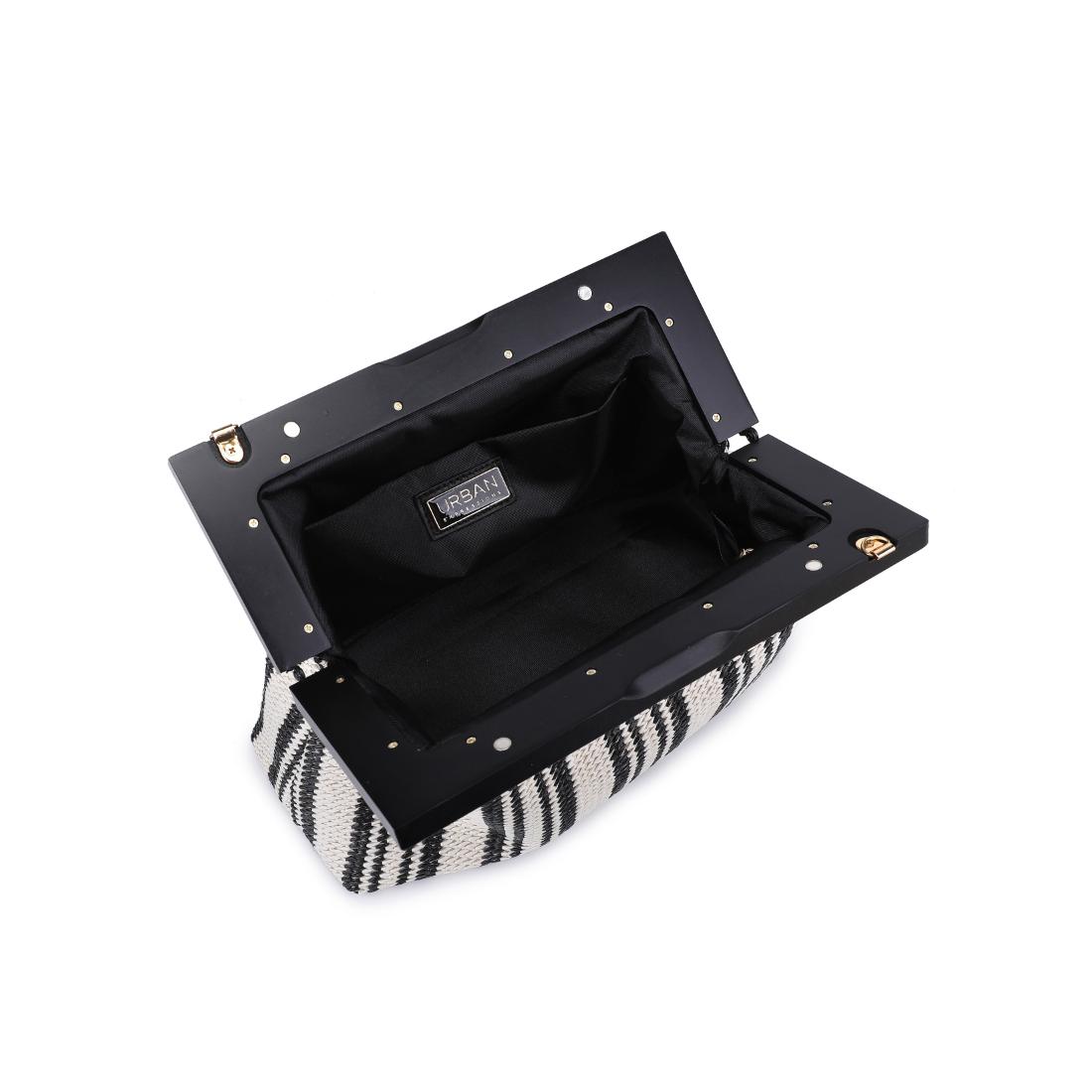 Product Image of Urban Expressions Margot Clutch 840611143655 View 8 | Black White