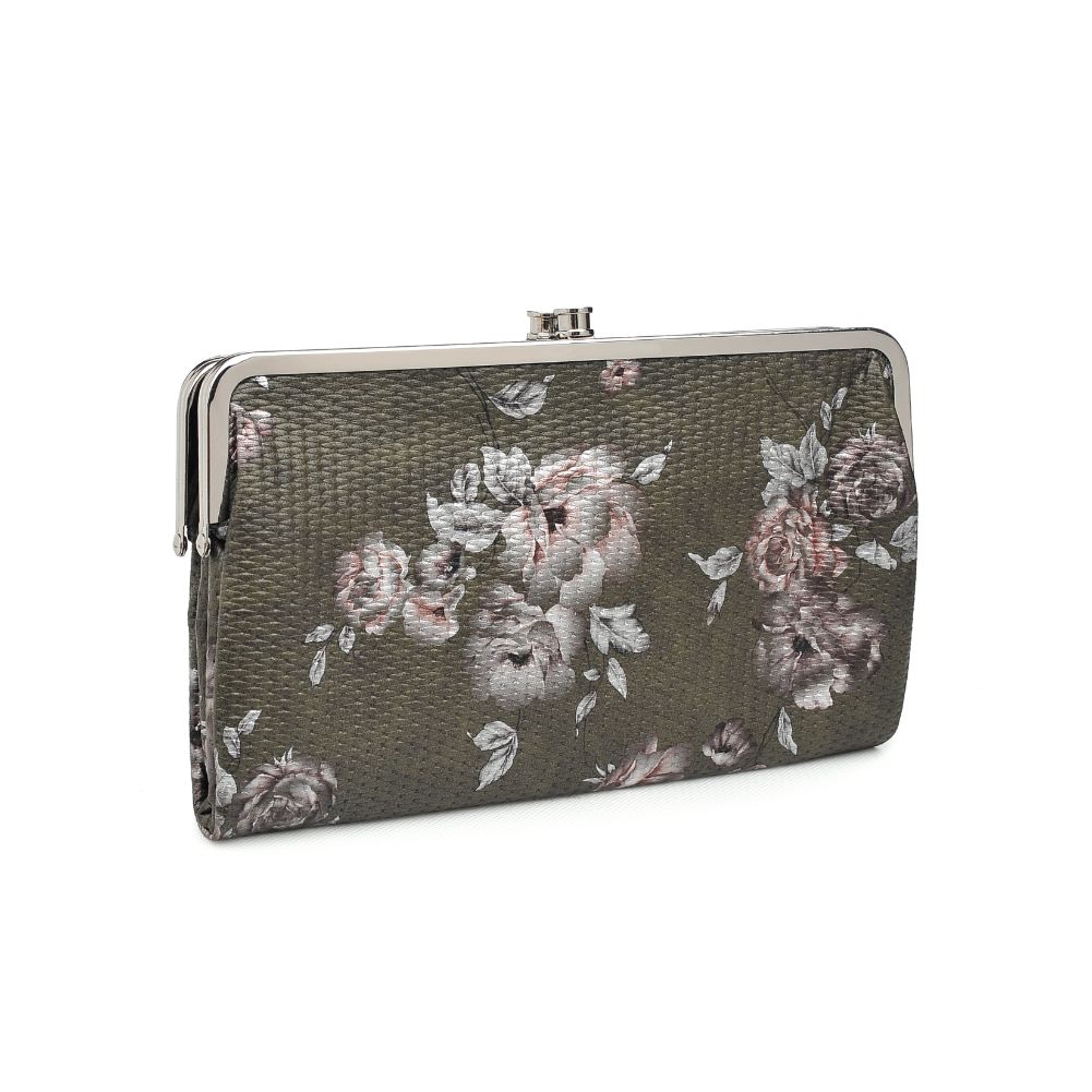 Product Image of Urban Expressions Sandra Floral Wallet 840611151674 View 2 | Olive