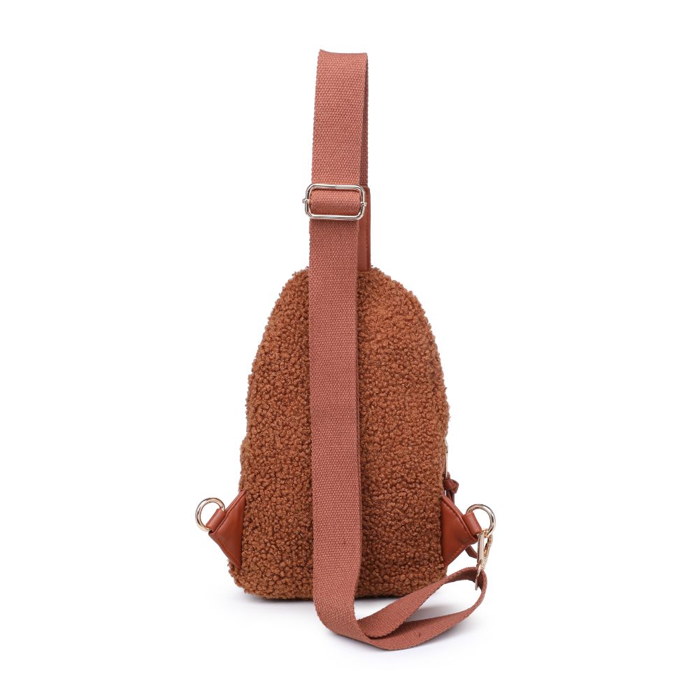 Product Image of Urban Expressions Ace - Sherpa Sling Backpack 840611120526 View 7 | Tan
