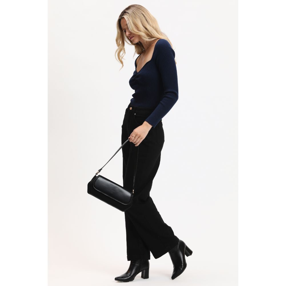 Woman wearing Black Urban Expressions Judith Hobo 840611190178 View 2 | Black