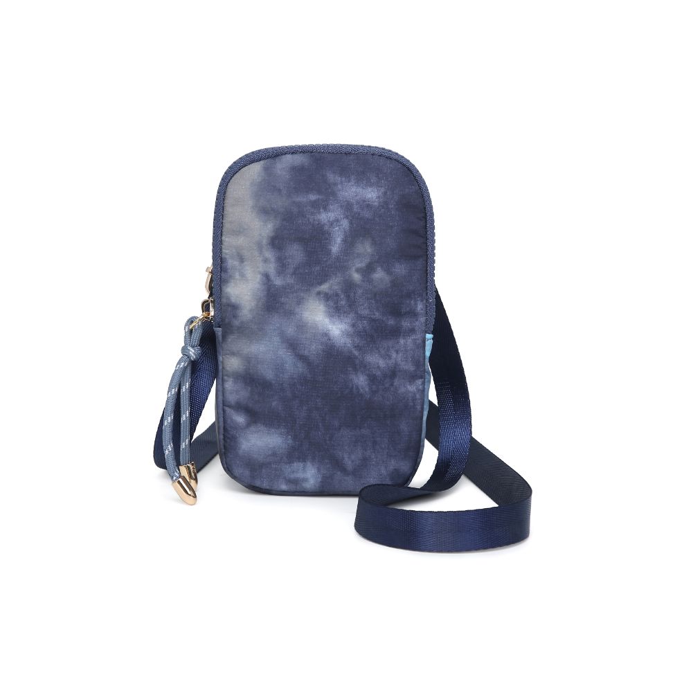 Product Image of Urban Expressions Tess Cell Phone Crossbody 840611177575 View 5 | Blue Tie Dye