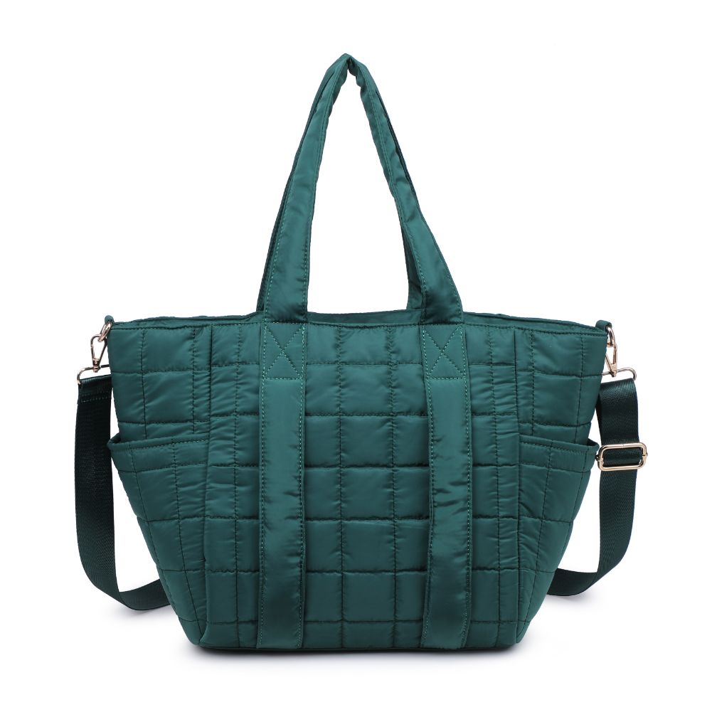 Product Image of Urban Expressions August - Quilted Nylon Tote 840611114471 View 5 | Emerald