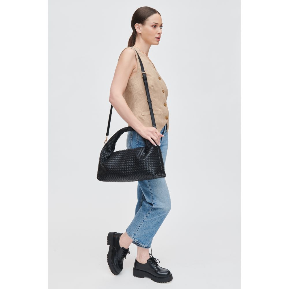 Woman wearing Black Urban Expressions Trudie Shoulder Bag 840611107756 View 4 | Black