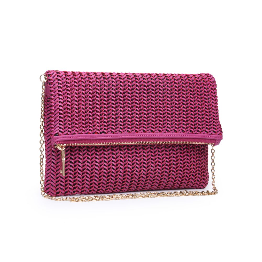 Product Image of Urban Expressions Carrie Clutch 840611170903 View 6 | Fuchsia