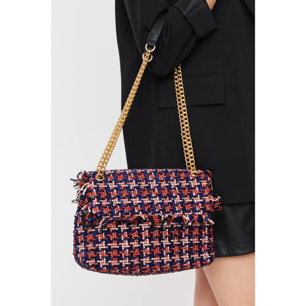 Woman wearing Red Multi Urban Expressions Margery Crossbody 840611101136 View 1 | Red Multi