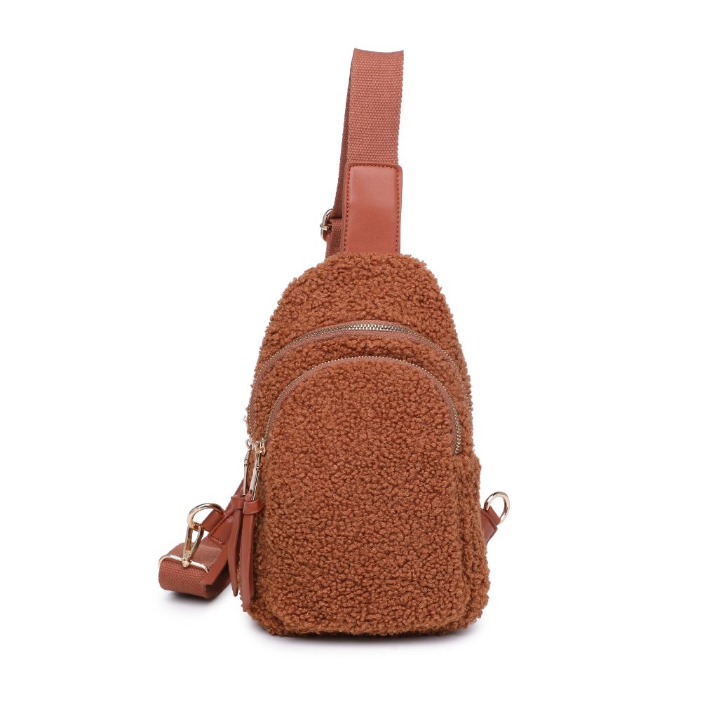 Product Image of Urban Expressions Ace - Sherpa Sling Backpack 840611120526 View 5 | Tan