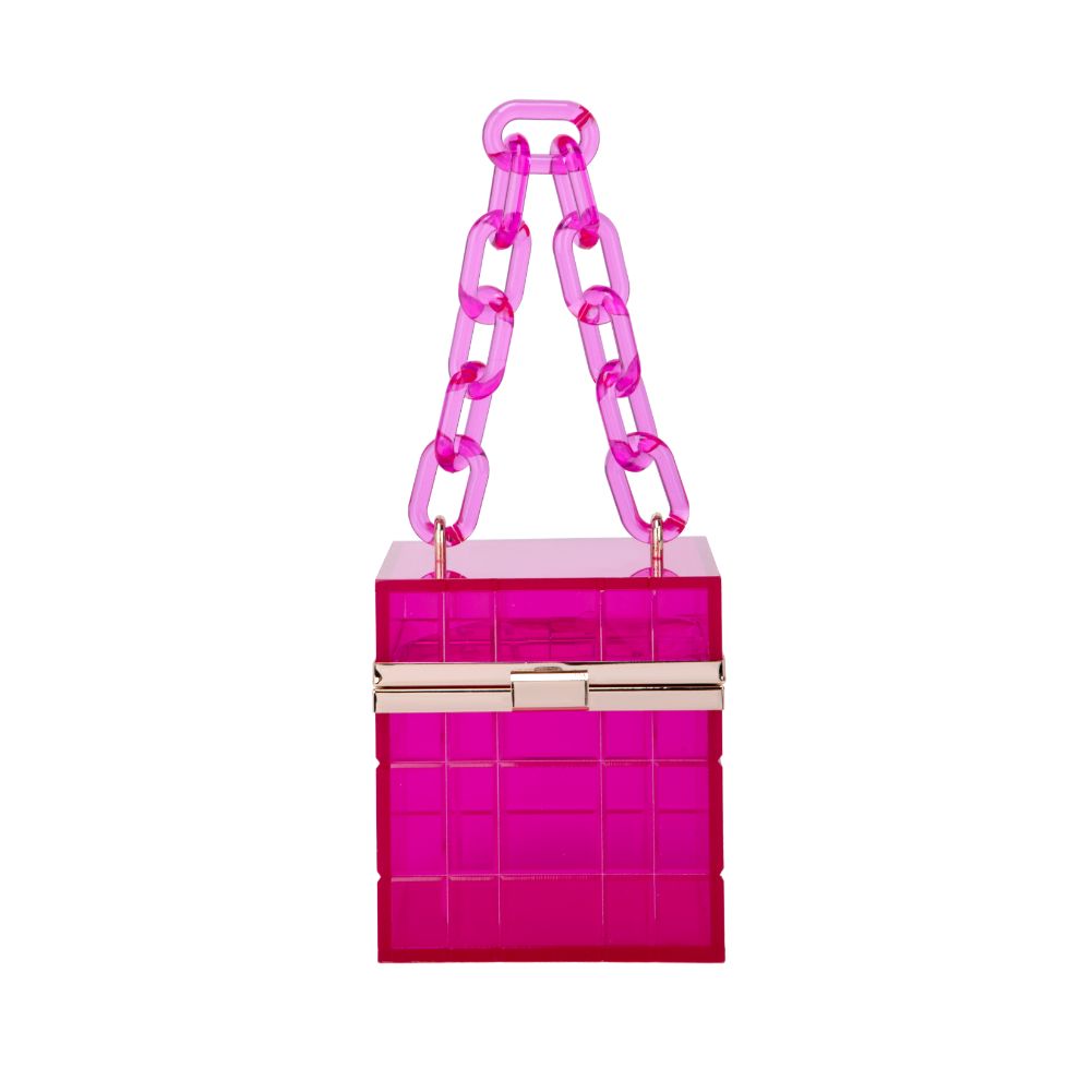 Product Image of Urban Expressions Kiari Evening Bag 840611177384 View 5 | Neon Pink