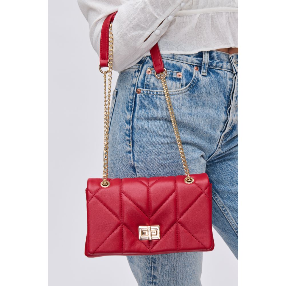 Woman wearing Ruby Urban Expressions Madison Crossbody 840611114952 View 4 | Ruby