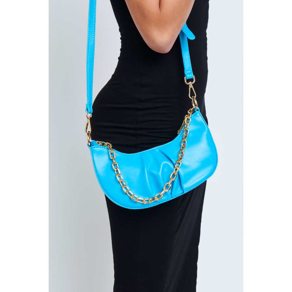 Woman wearing Lake Blue Urban Expressions Paige Crossbody 840611179708 View 4 | Lake Blue