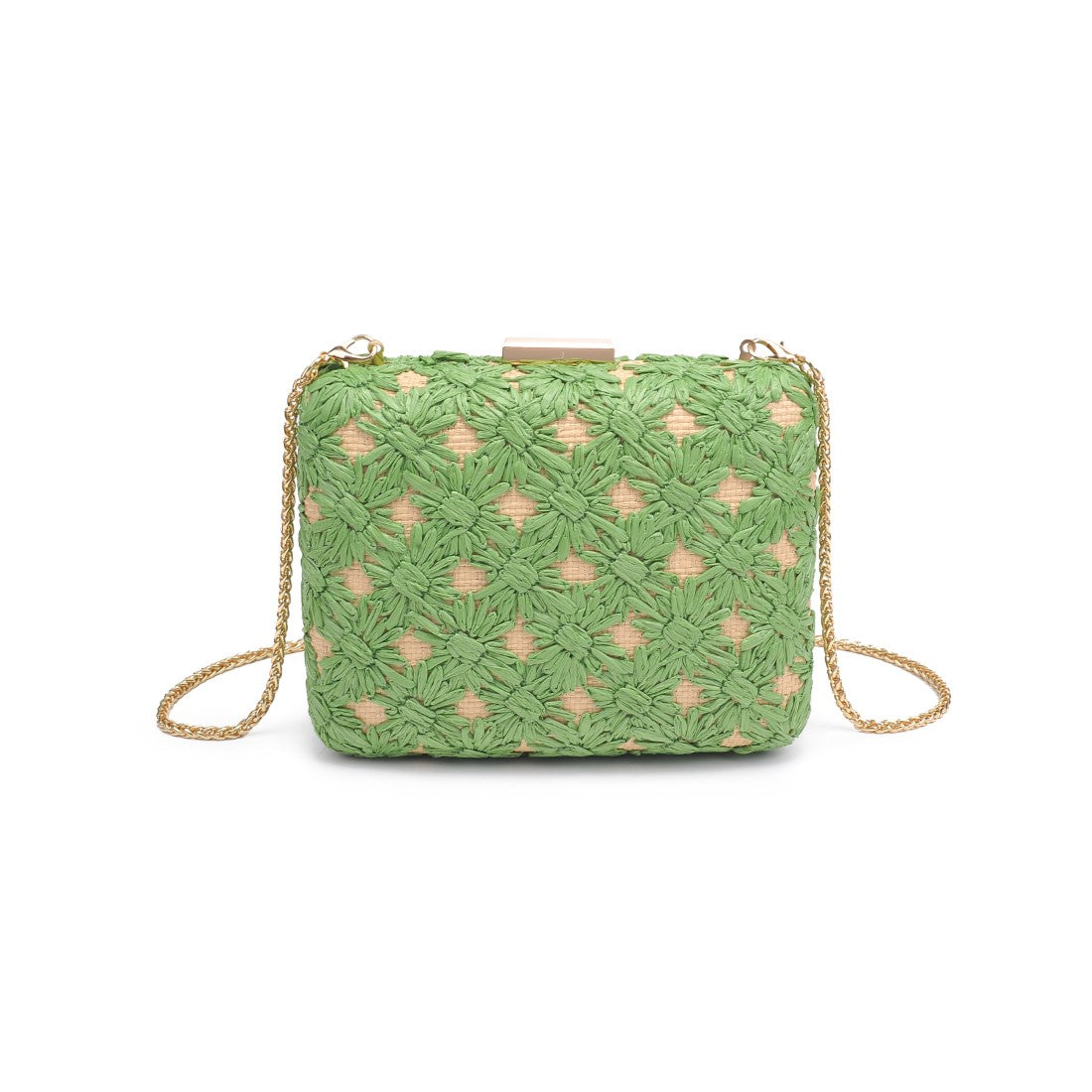 Product Image of Urban Expressions Samantha Evening Bag 840611149350 View 5 | Green Natural