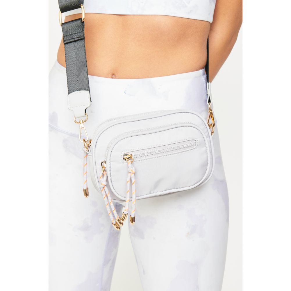 Woman wearing Grey Urban Expressions Kate Crossbody 840611177612 View 2 | Grey