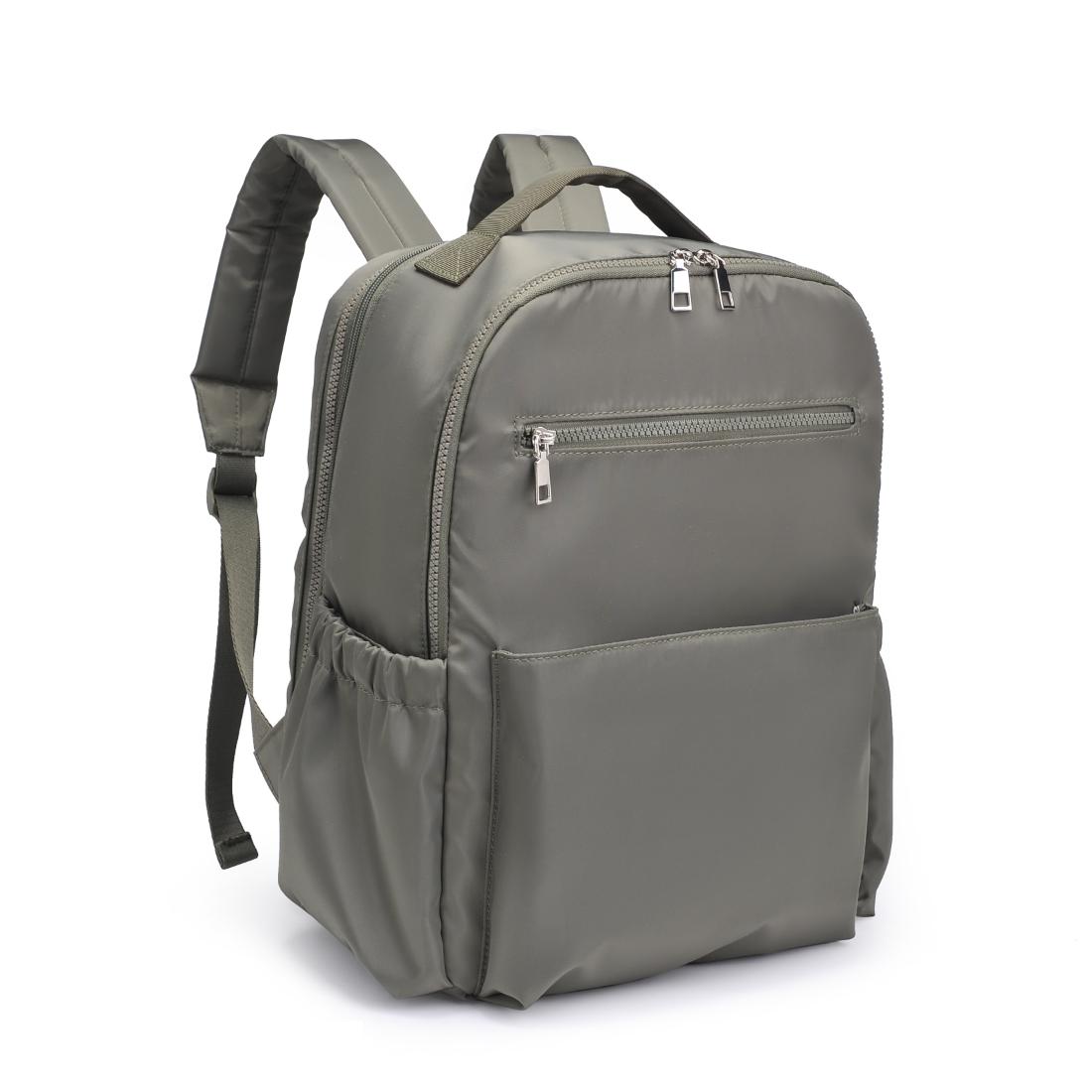 Product Image of Urban Expressions Urban Explorer Backpack 840611195371 View 6 | Olive