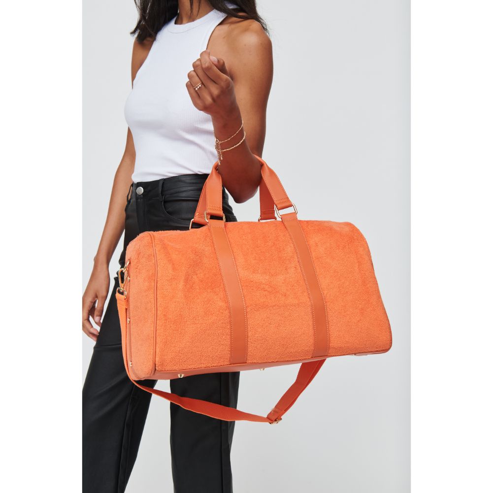 Woman wearing Orange Urban Expressions Perrie Weekender 840611102249 View 1 | Orange