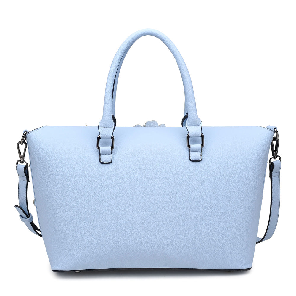 Product Image of Urban Expressions Paris Satchel NA-840611146960 View 3 | Sky Blue