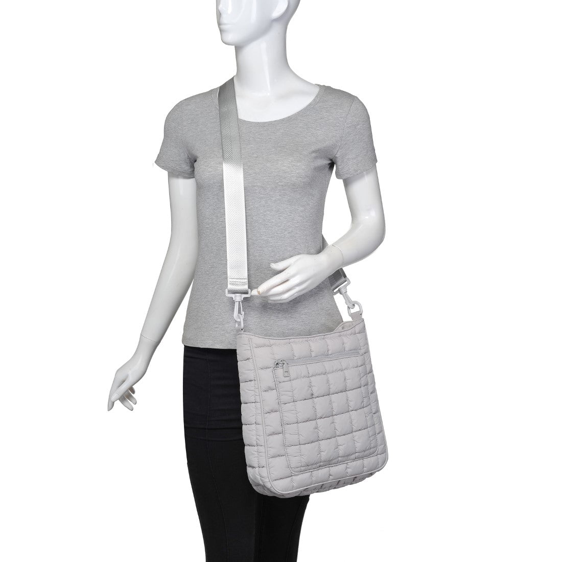 Product Image of Urban Expressions Fia Crossbody 840611140050 View 5 | Dove Grey