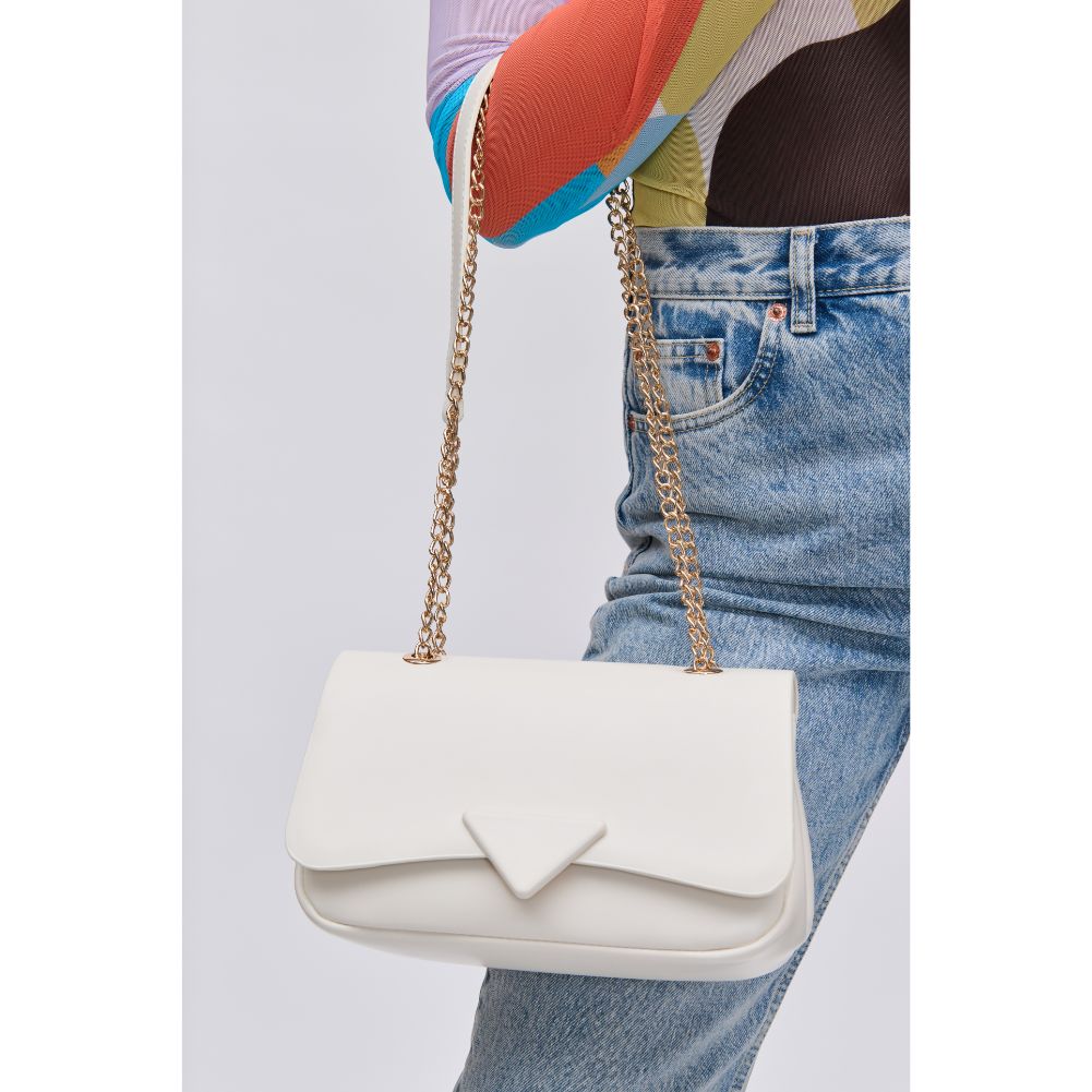 Woman wearing Ivory Urban Expressions Colette Crossbody 840611113542 View 4 | Ivory