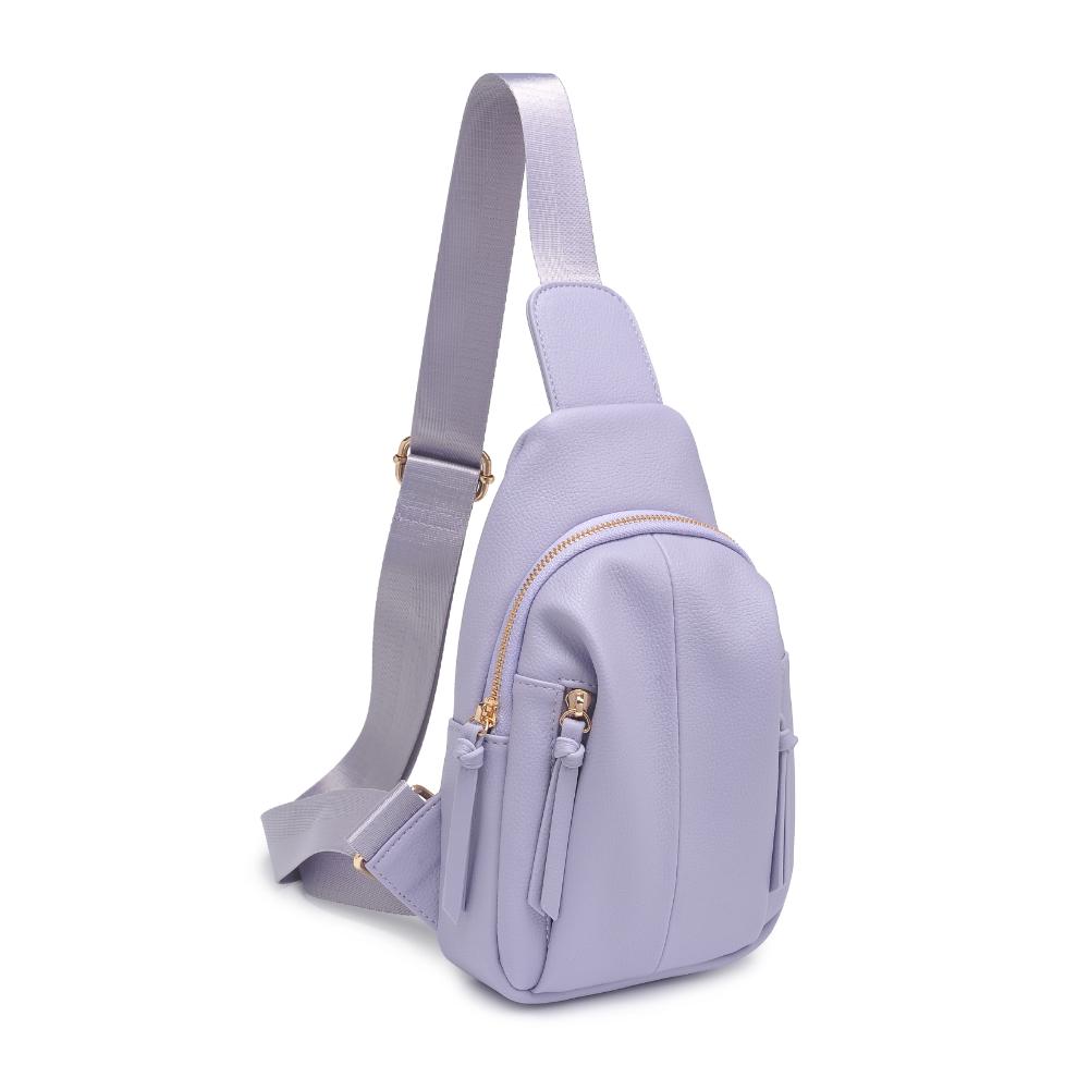 Product Image of Urban Expressions Emille Sling Backpack 840611191588 View 6 | Lilac