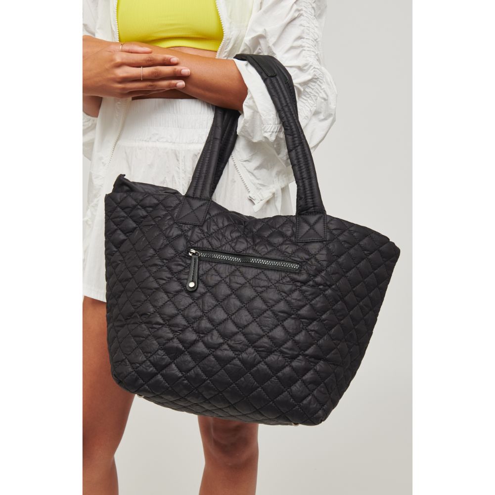 Woman wearing Black Urban Expressions Breakaway Tote 840611148933 View 1 | Black