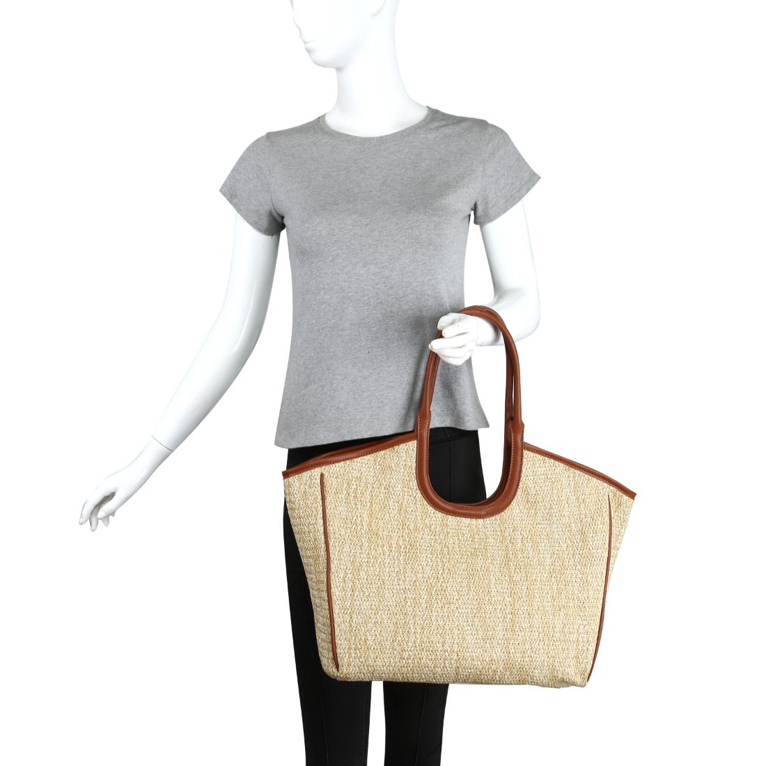 Product Image of Urban Expressions Tanya Tote 840611149480 View 5 | Natural Tan