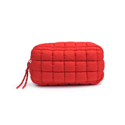 Product Image of Urban Expressions Cloud Nine - Quilted Puffer Nylon Cosmetic Pouch 840611143815 View 1 | Red