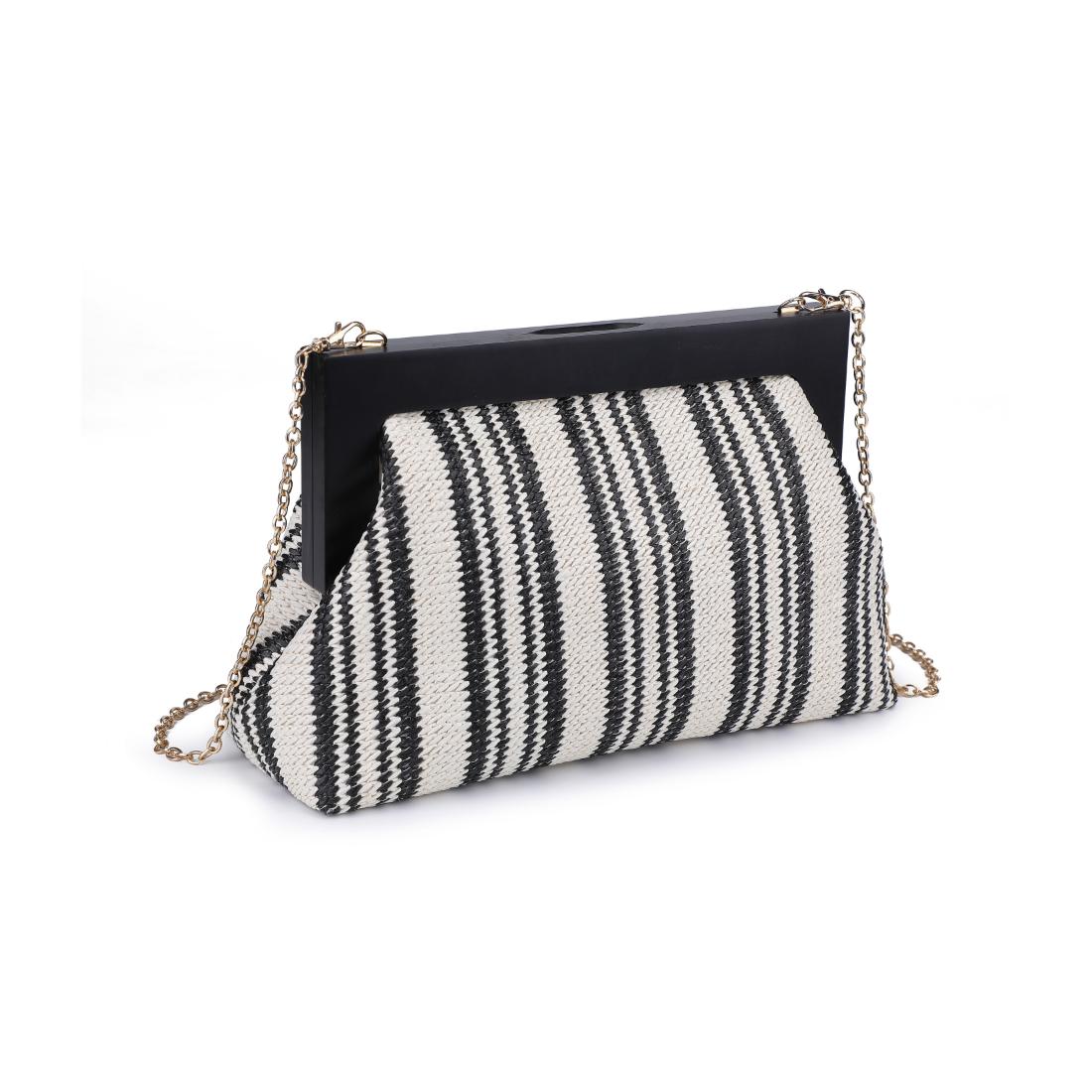 Product Image of Urban Expressions Margot Clutch 840611143655 View 6 | Black White