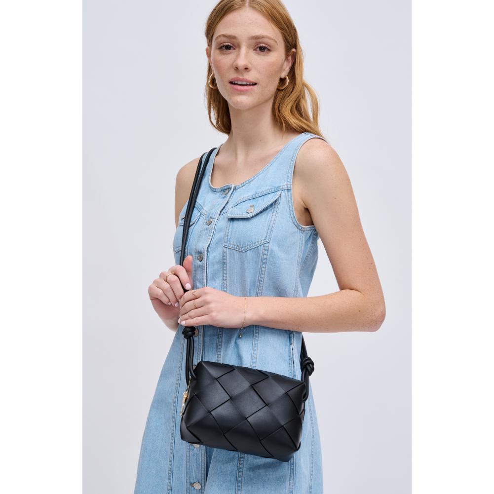 Woman wearing Black Urban Expressions Kennedy Crossbody 840611126719 View 1 | Black