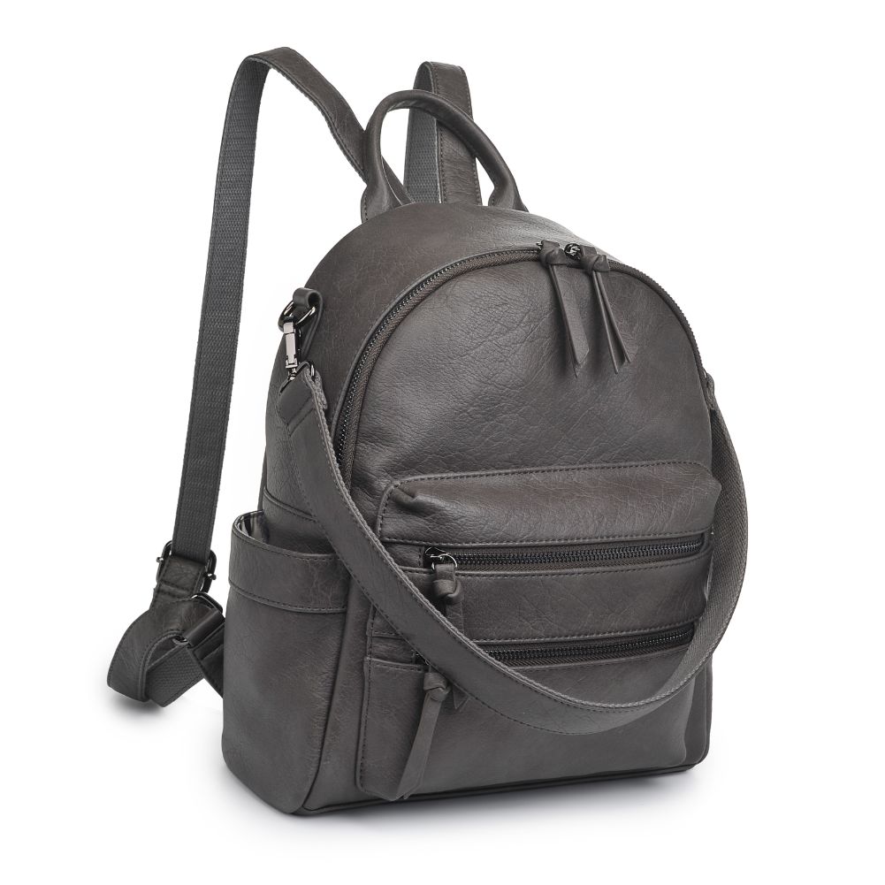 Product Image of Urban Expressions Reva Backpack 840611185259 View 6 | Gunmetal