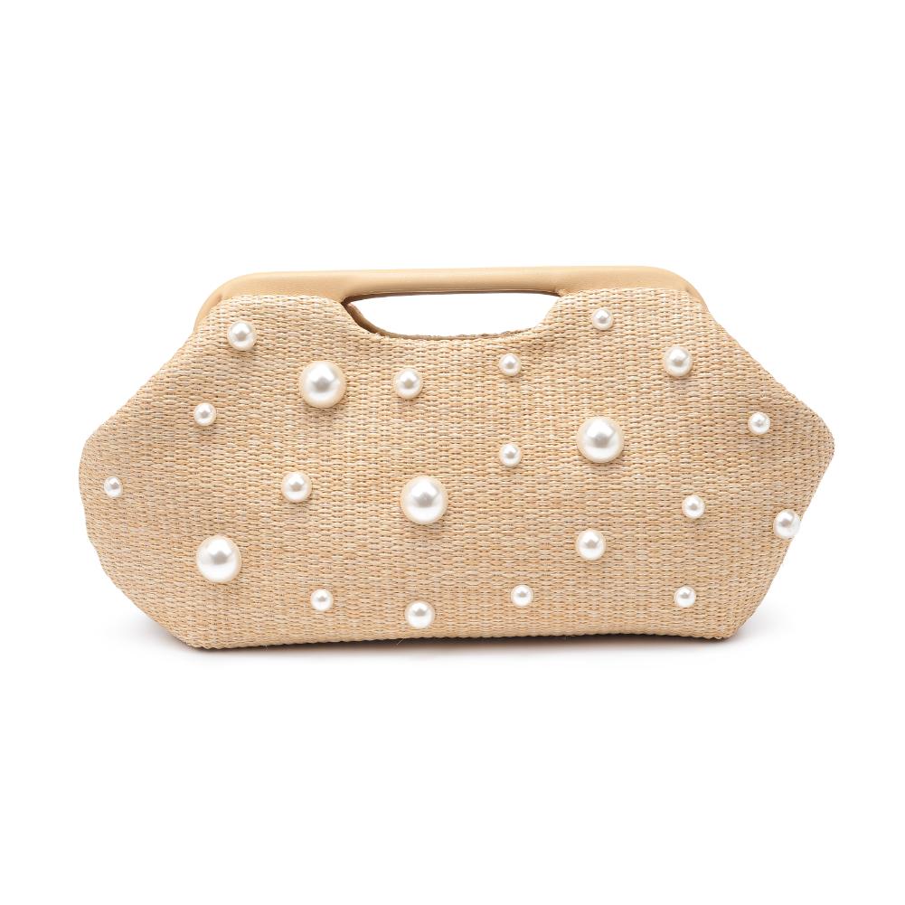 Product Image of Urban Expressions Mallory - Pearls Clutch 840611129291 View 5 | Natural