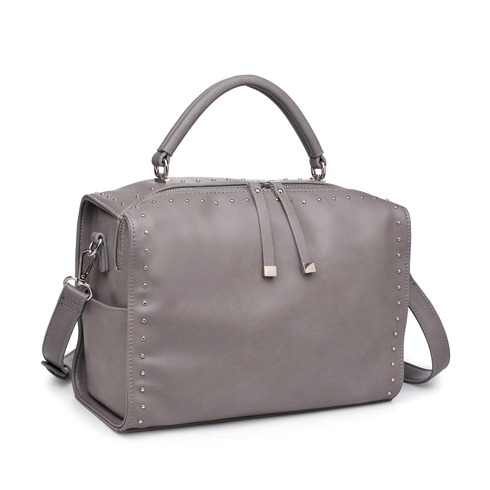 Product Image of Urban Expressions Madden Satchel 840611153753 View 6 | Grey