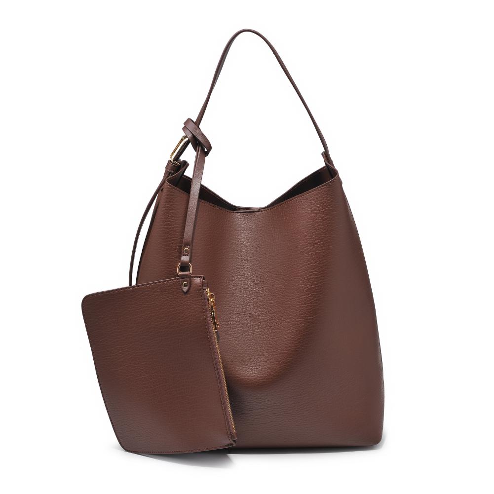 Product Image of Urban Expressions Zelda Hobo 840611139191 View 5 | Chocolate