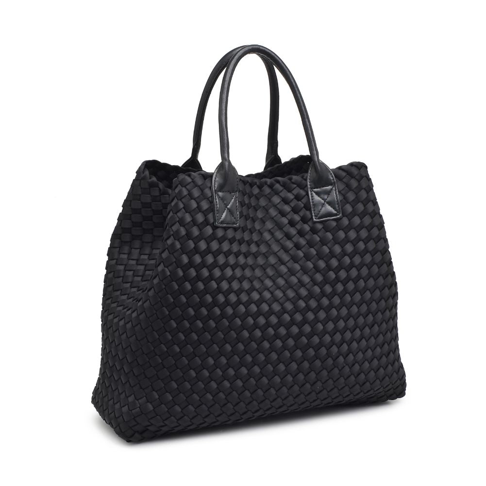 Product Image of Urban Expressions Ithaca - Woven Neoprene Tote 840611107855 View 6 | Black