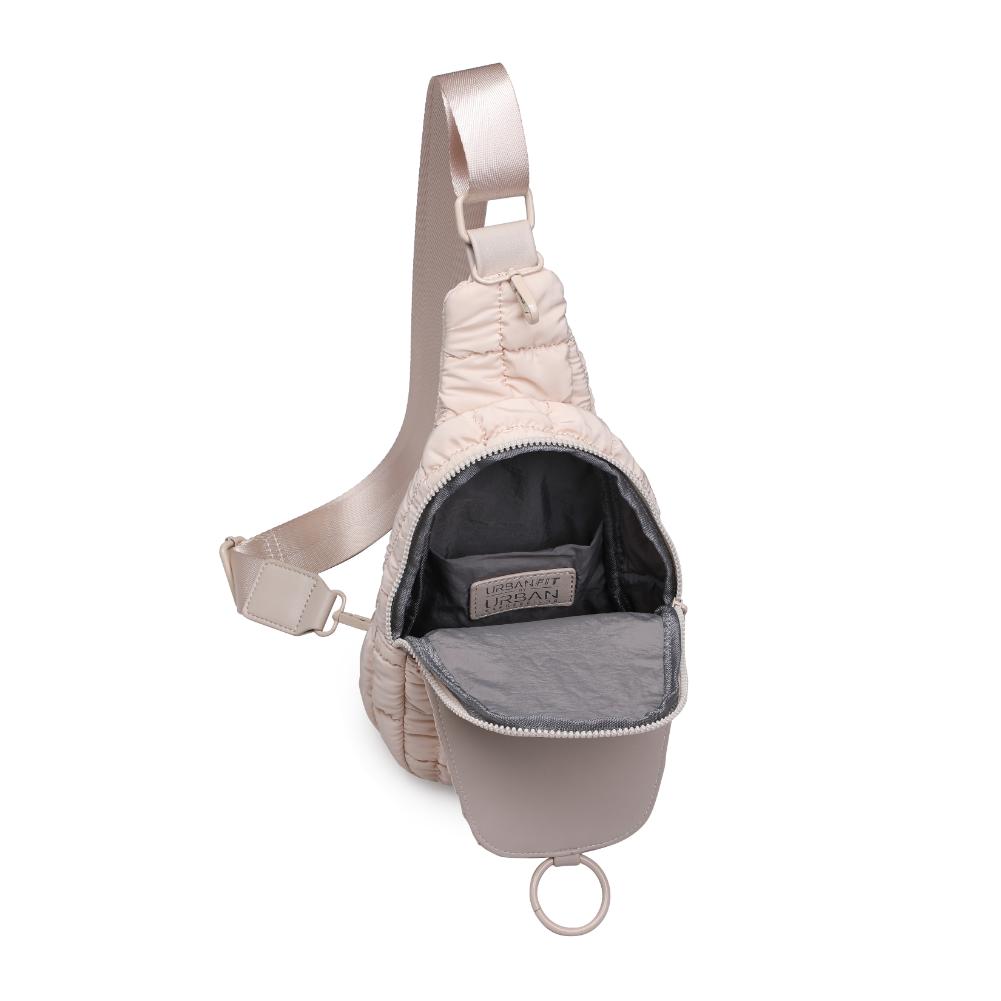 Product Image of Urban Expressions Bristol Sling Backpack 840611128324 View 8 | Cream