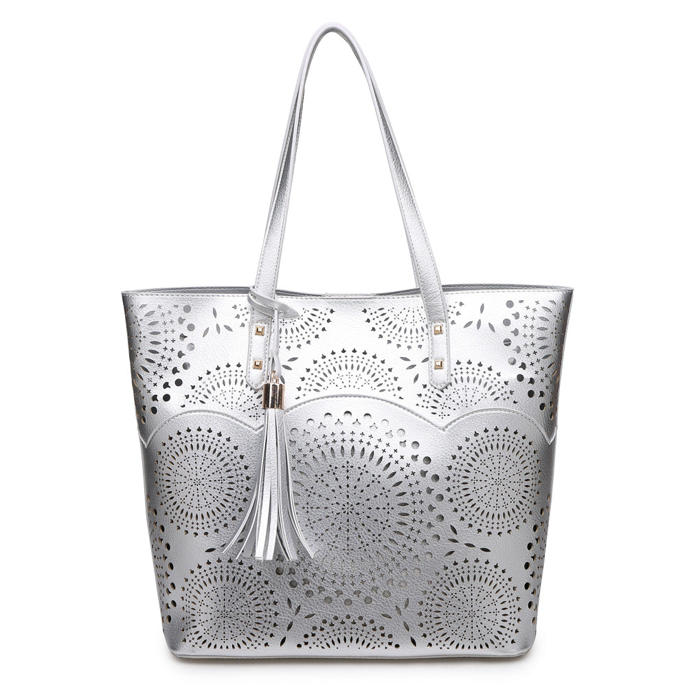 Product Image of Urban Expressions Aubrey Tote NA-840611140890 View 1 | Silver