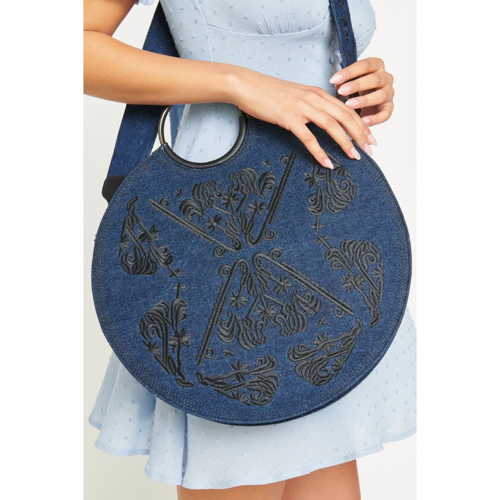 Woman wearing Indigo Urban Expressions Priscilla Crossbody 840611143228 View 3 | Indigo