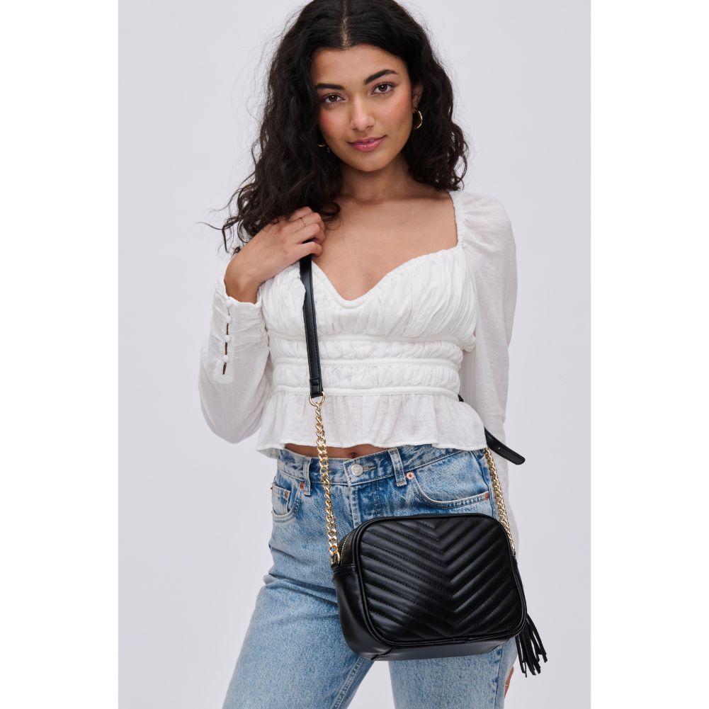 Woman wearing Black Urban Expressions Elodie Crossbody 840611112286 View 2 | Black