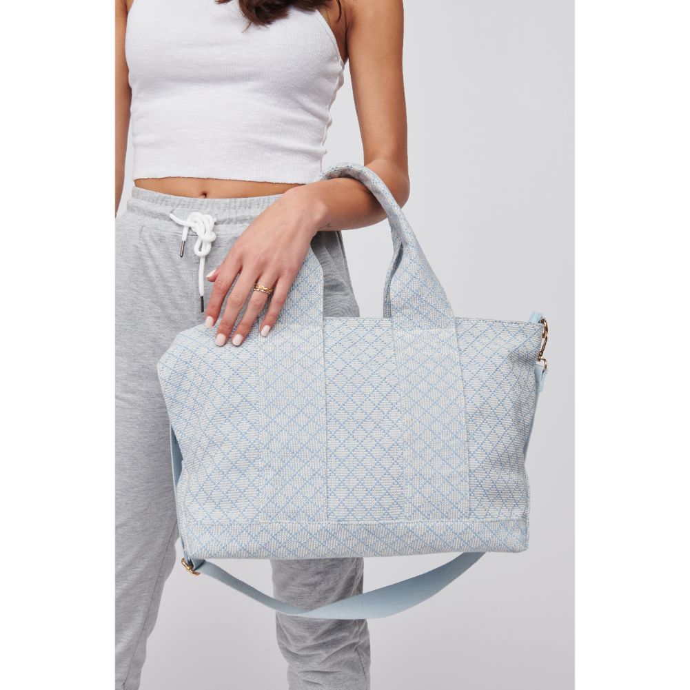 Woman wearing Sky Urban Expressions Dorret Tote 818209019743 View 1 | Sky