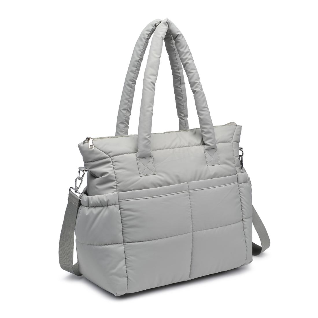 Product Image of Urban Expressions Jetsetter Tote 840611195098 View 6 | Sage Grey