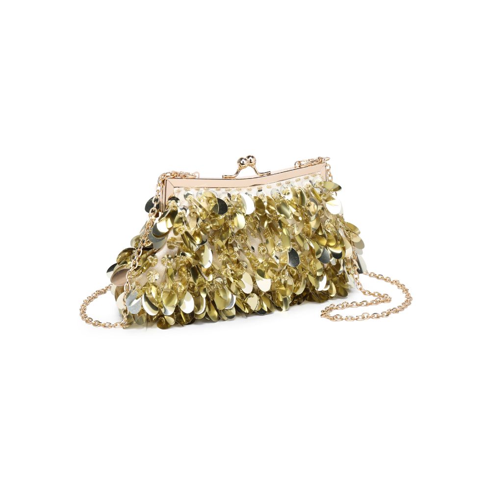 Product Image of Urban Expressions Ariana Evening Bag 840611115515 View 6 | Gold