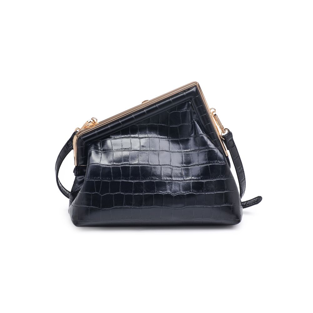 Product Image of Urban Expressions Yanira - Croco Crossbody 840611106148 View 7 | Black