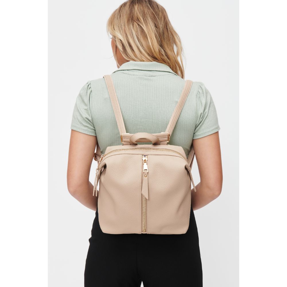 Woman wearing Natural Urban Expressions Petit - Kenzie Backpack 840611101174 View 1 | Natural