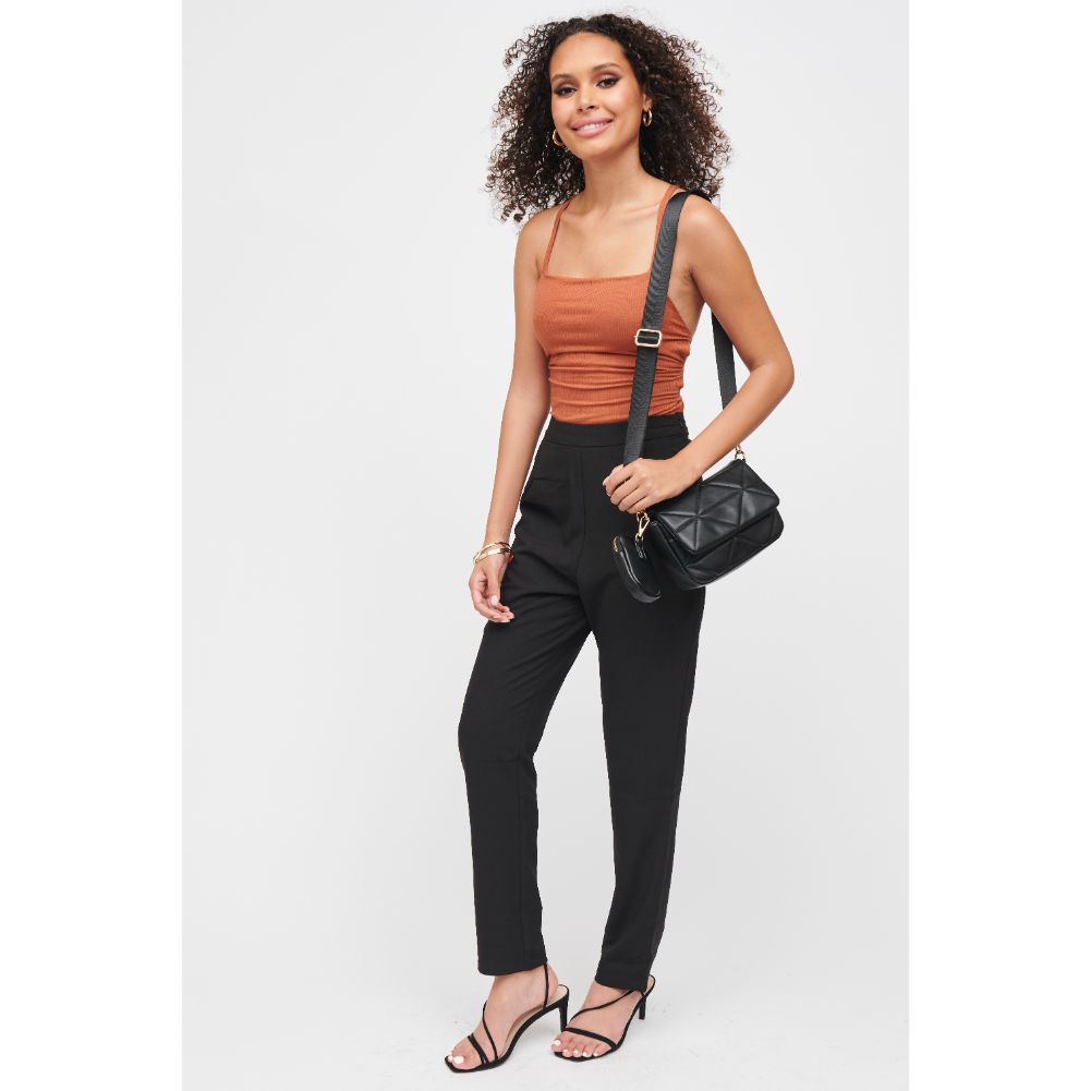 Woman wearing Black Urban Expressions Tasha Crossbody 840611185631 View 4 | Black