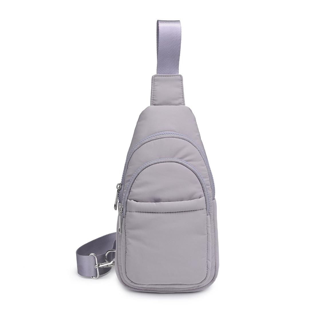 Product Image of Urban Expressions Kenny Sling Backpack 840611124982 View 5 | Grey