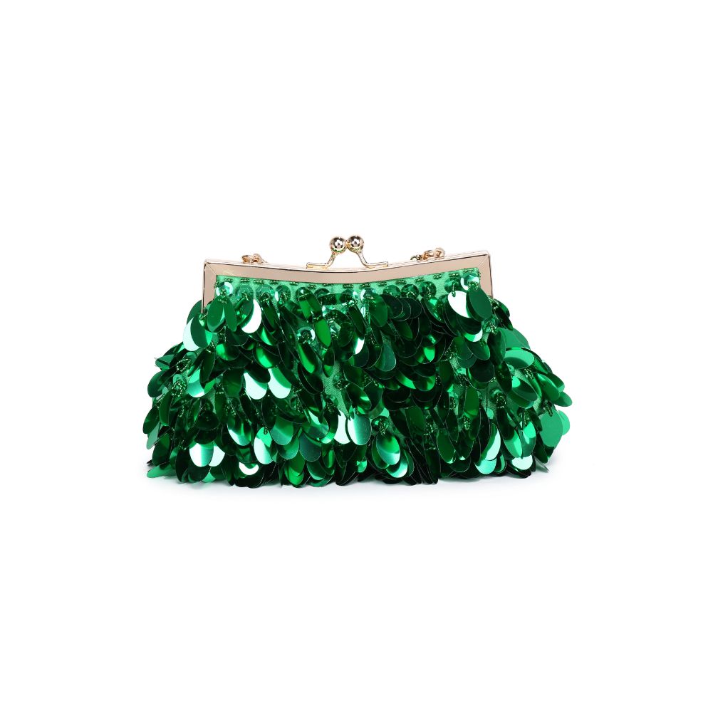 Product Image of Urban Expressions Ariana Evening Bag 840611115539 View 7 | Green