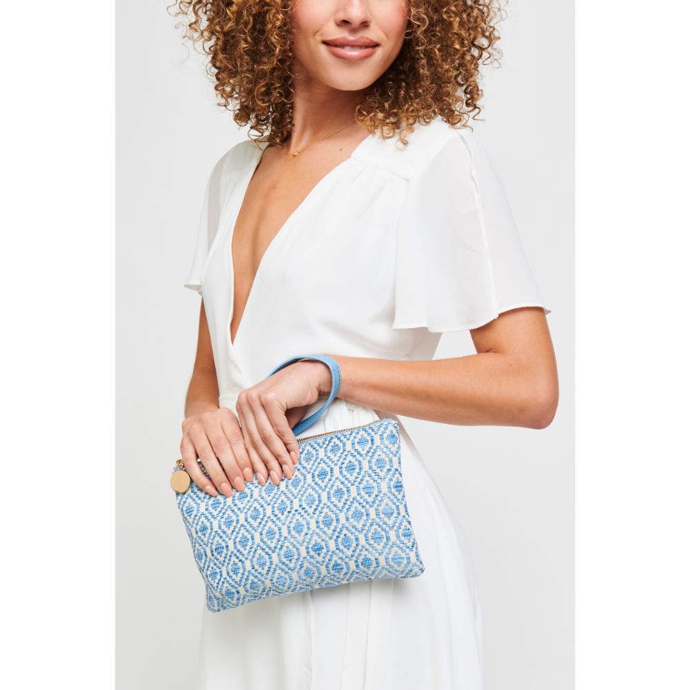 Woman wearing Sky Urban Expressions Joan - Jacquard Wristlet 840611181169 View 1 | Sky