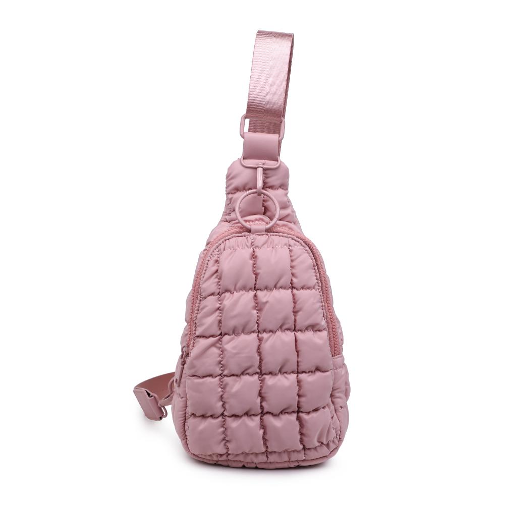 Product Image of Urban Expressions Bristol Sling Backpack 840611128355 View 5 | Rose